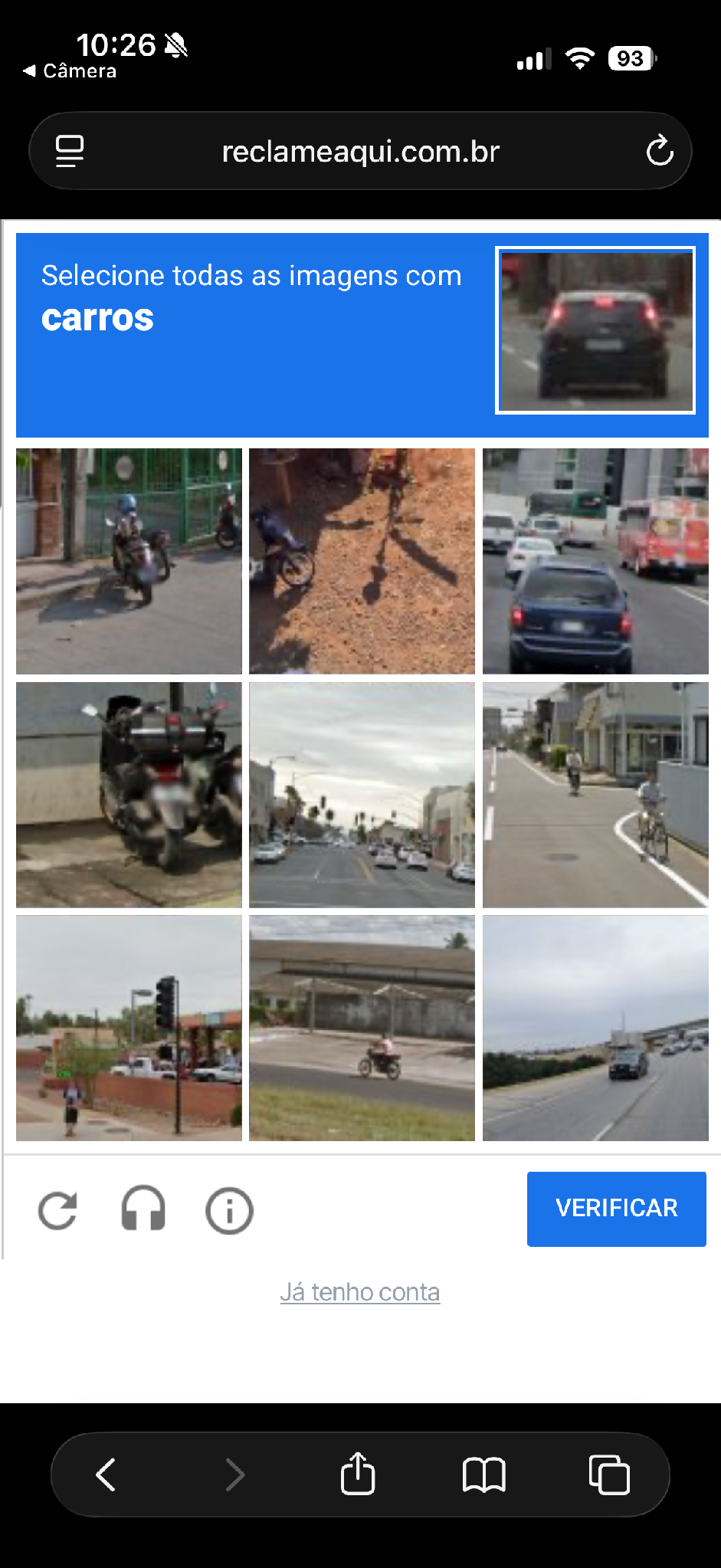Exemplo de verificação reCAPTCHA